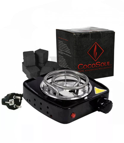 Hornillo eléctrico 500W + 1Kg Carbón